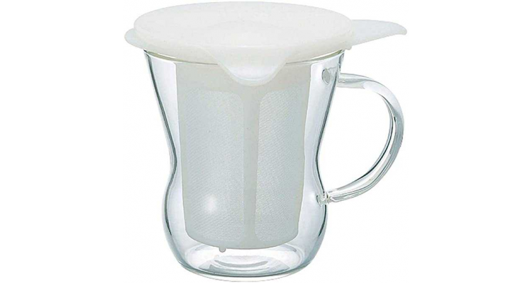 玻璃杯连茶隔