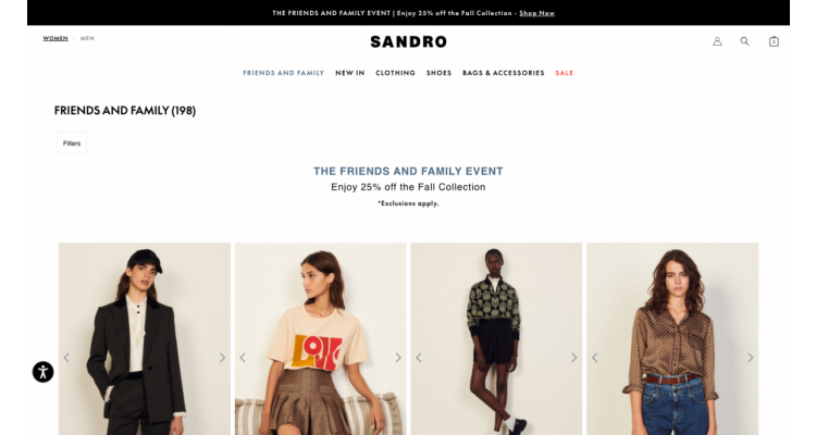 Sandro减价
