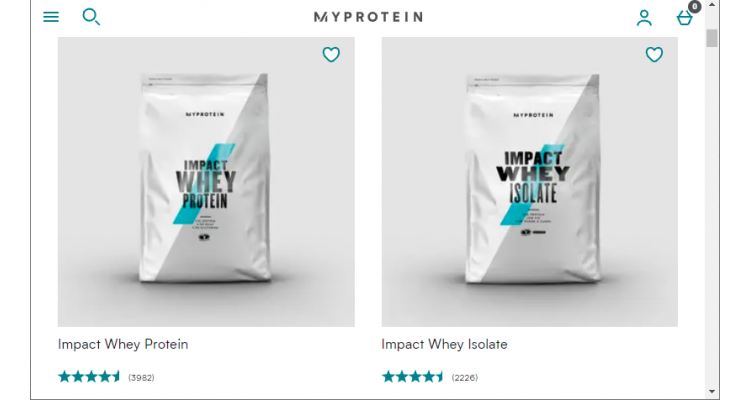 Myprotein 蛋白粉、健康减脂好物 5.5折