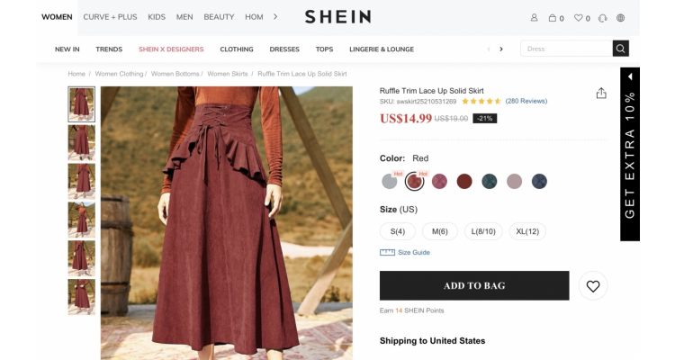 长裙21%off