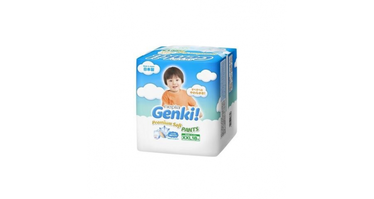 GENKI 裤型超柔软纸尿裤/尿布XXL18X6包