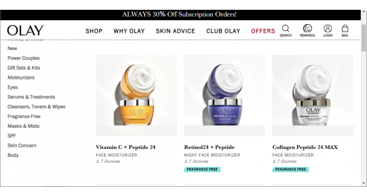 Olay 面霜套装立减$10