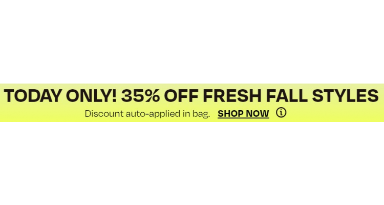 TOMS up to 35% off
