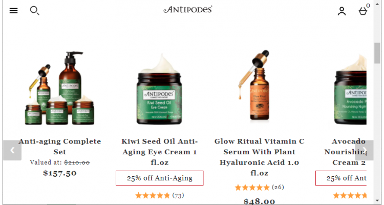 Antipodes 精选护肤无门槛7.5折热卖