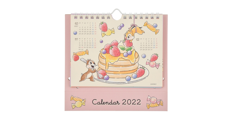 Disney Chip 'n' Dale 月历 2022