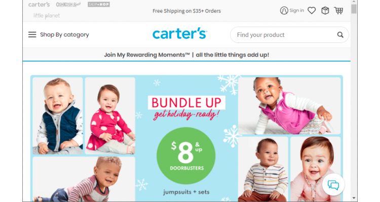 Carter's 童装秋季新款低至2.8折