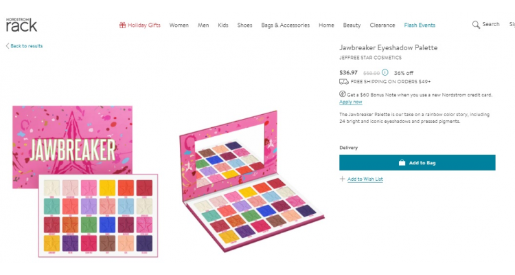 JEFFREE STAR Jawbreaker 眼影盘