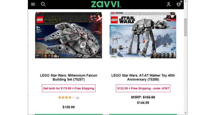 Zavvi LEGO 促销