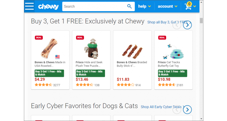 Chewy.com 额外9.5折