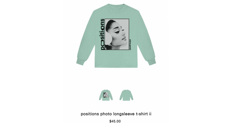 Ariana Grande周边长袖T恤