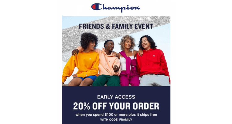 Champion US 限时8折优惠