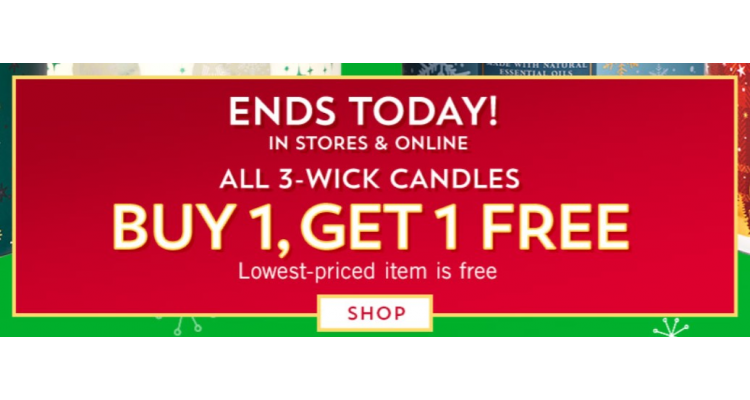 Bath & Body Works 限时买一送一