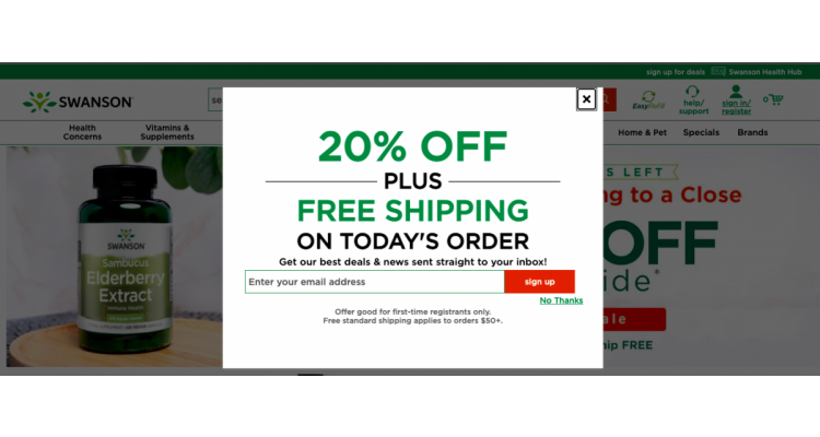 20% off 健康产品