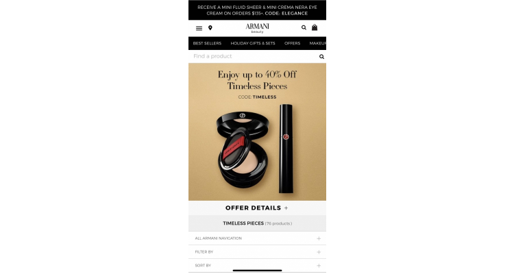 Giorgio Armani Beauty特价