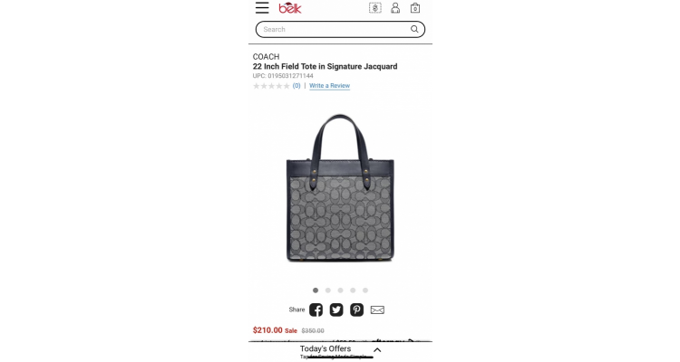 Coach Field 22 特价