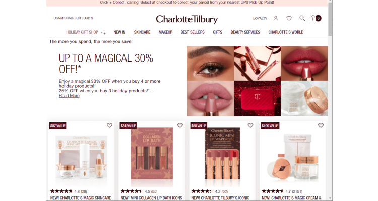 Charlotte Tilbury 精选美妆护肤低至7折
