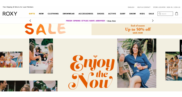 极速休闲生活服饰的时尚概念 50% off big SALE