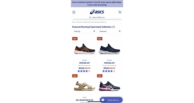 ASICS官网折扣