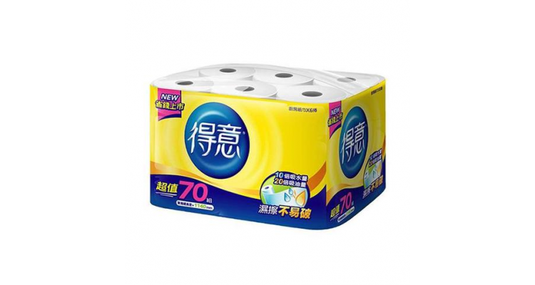 新得意厨房纸巾70组*6卷