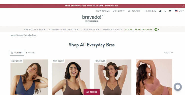 Bravado Designs 正价商品促销，8折