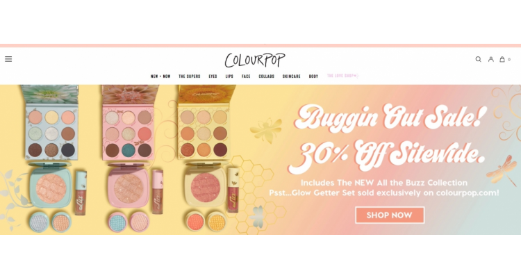 Colourpop美国官网全网7折