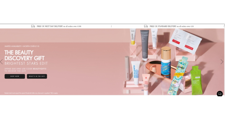 Space NK UK 消费满 £60 送价值 £110大礼包