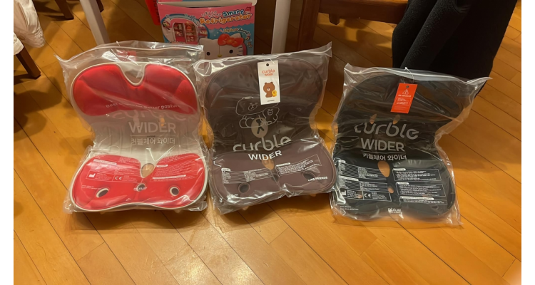 韩国制造 Curble 坐姿矫正椅背