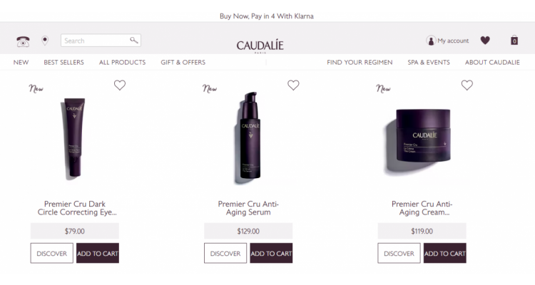 Caudalie订单满$150送价值$92豪礼含面部按摩仪