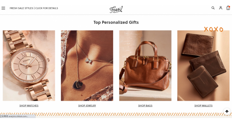 FOSSIL 珠宝腕表闪促 低至5折