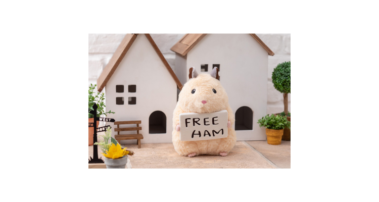 Free Ham 助六毛绒公仔