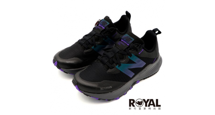 New Balance 黑紫 网布 透气 橡胶底 