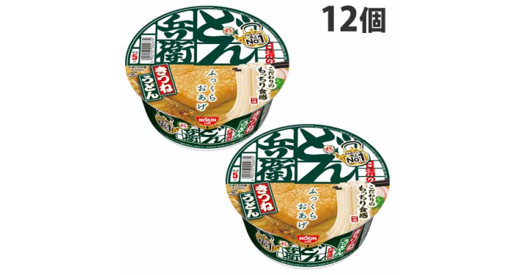 どん兵卫シリーズ カップ麺６种类×２个 合计12个