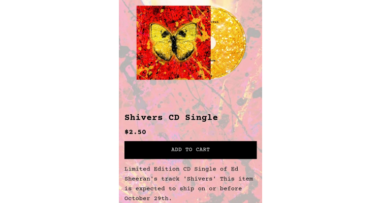 ed sheeran单曲CD
