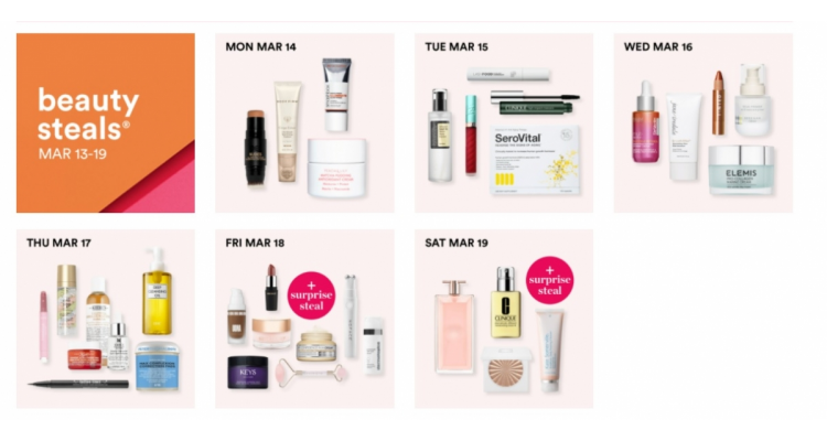 Ulta 21 Days of Beauty指定产品半价