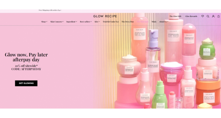 Glow Recipe 美国官网Afterpay Day八折