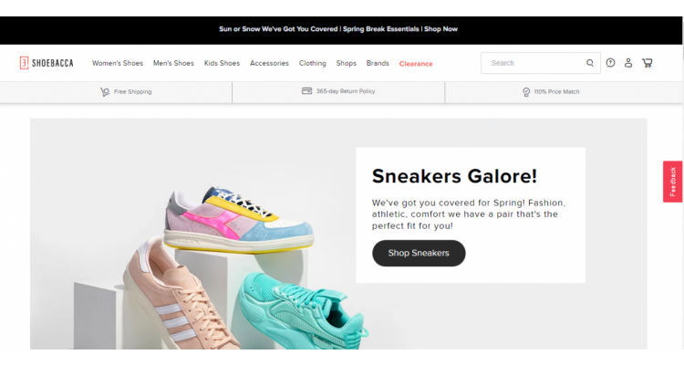 SHOEBACCA.com 低至4折促销
