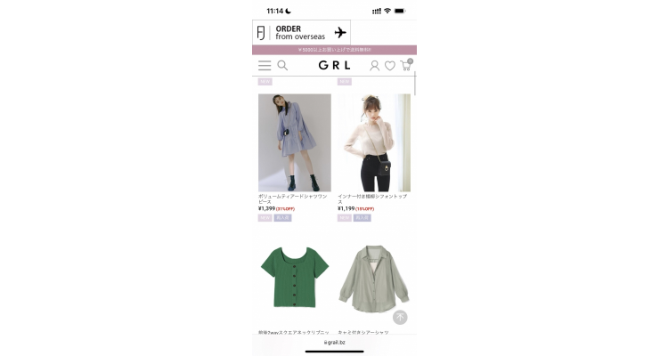 日本GRL女装低至80%off