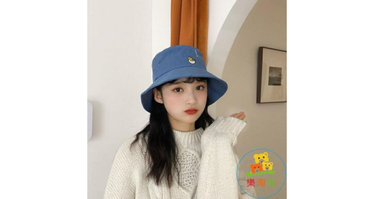 卡通渔夫帽女百搭防晒遮阳帽子日系小清新夏天时尚盆帽