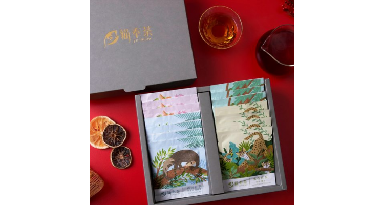 猫奉茶2022野生动物红茶包20入礼盒