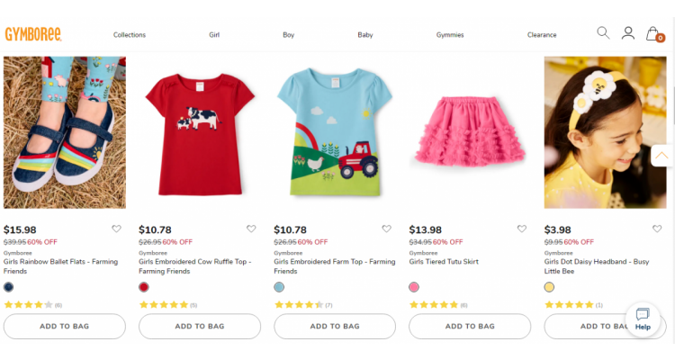 Gymboree 女童服饰低至3折