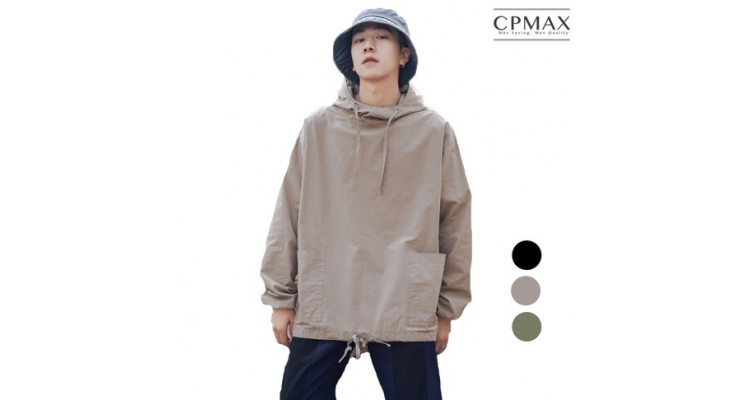 CPMAX 帅气薄款连帽T恤 宽松帽T 设计师造型帽T