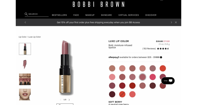 Bobbie Brown 唇膏半价
