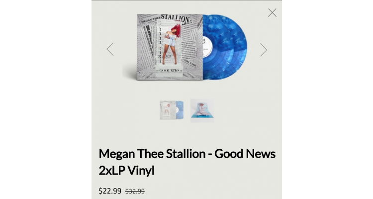 megan thee stallion 蓝色黑胶