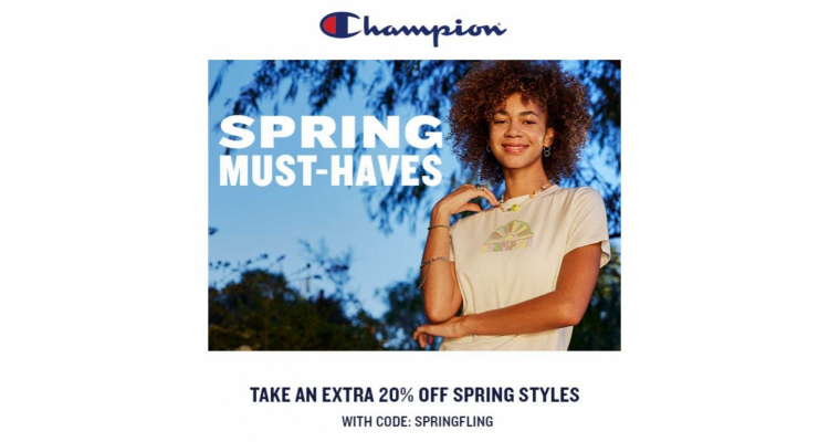 Champion US 额外8折优惠