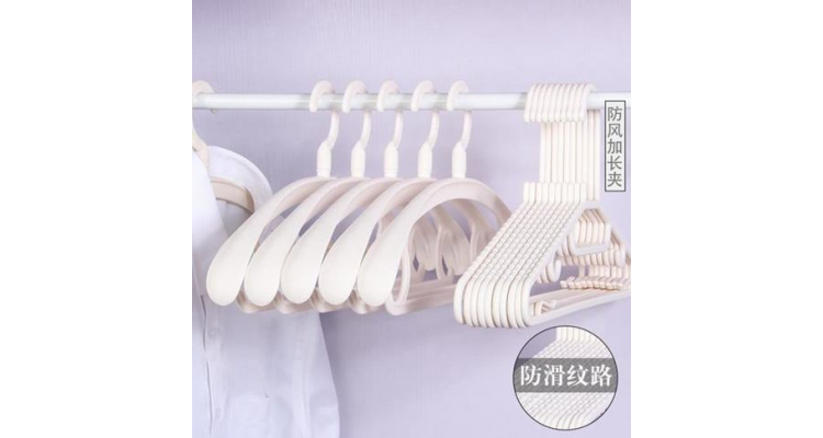 20个无痕衣架子成人家用衣服架宽肩防滑塑料挂衣架内衣晾衣架
