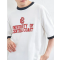 common good(コモングッド)别注カレッジリンガーTシャ
