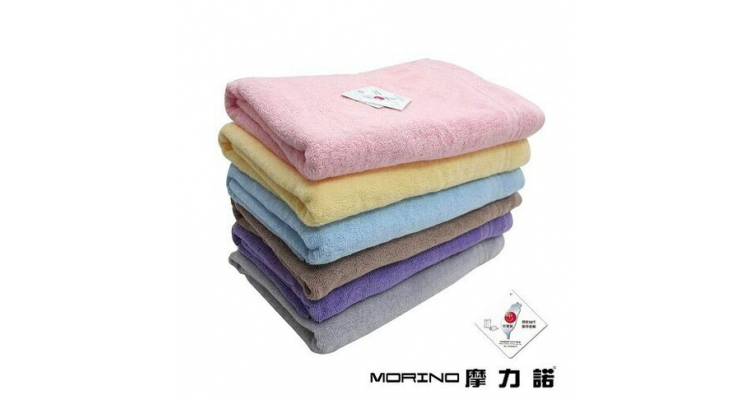 MORINO 饭店级素色缎条浴巾