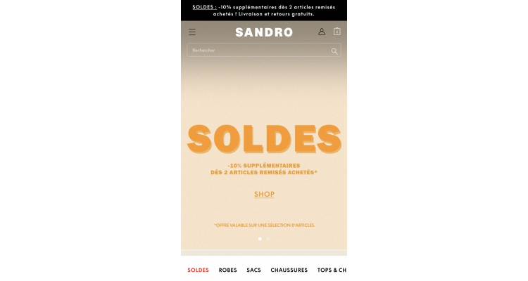 Sandro Paris FR 官网大促5折