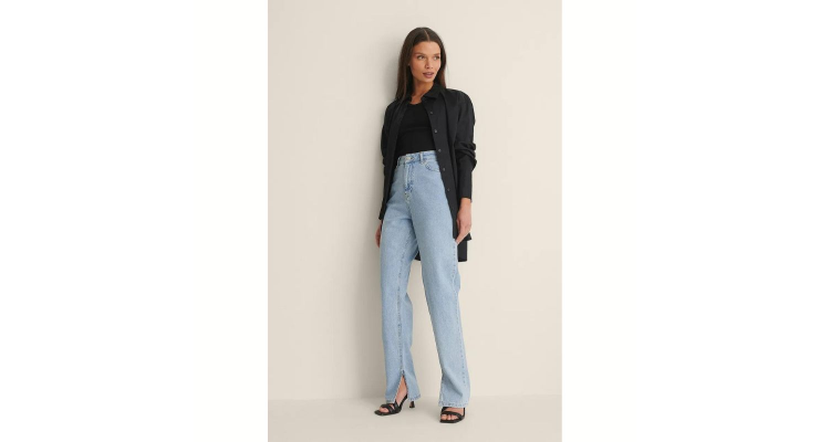 NA-KD Ribbed Front Knot Detail T