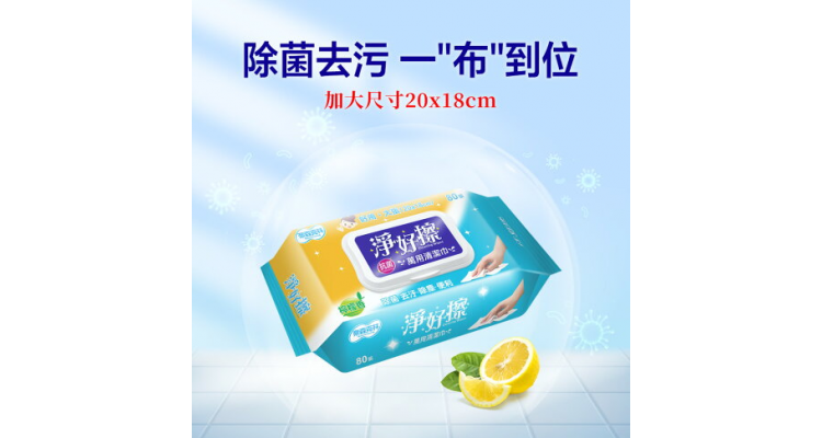 奈森克林净好擦万用清洁巾80抽(掀盖)湿纸巾